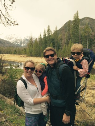 Family hiking