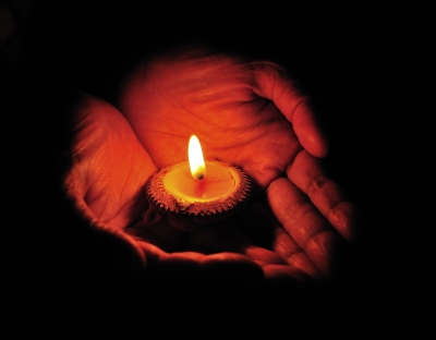 Burning Candle by Sommai