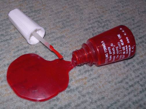 nail polish (practical joke) photographed by Kungfuman